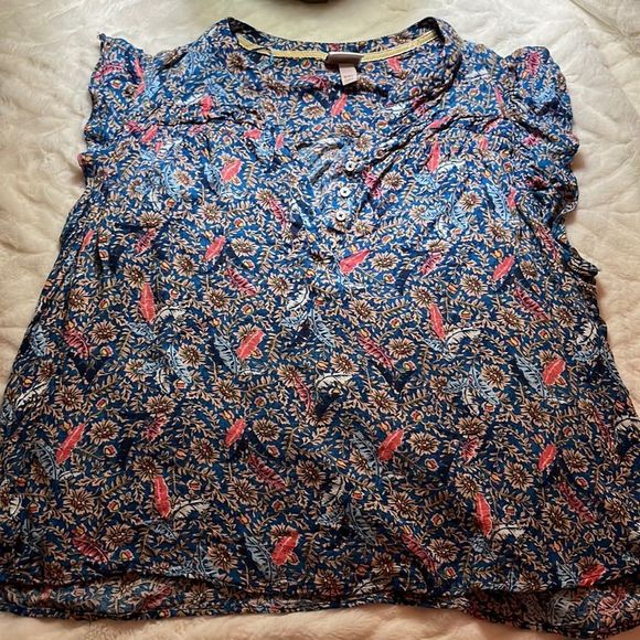 Knox Rose Tops - Knox Rose Bohemian Floral Blouse